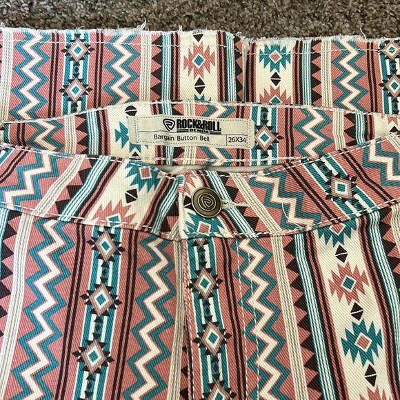 Rock and Roll Bargain Button Bell Jeans - Picture 2 of 4